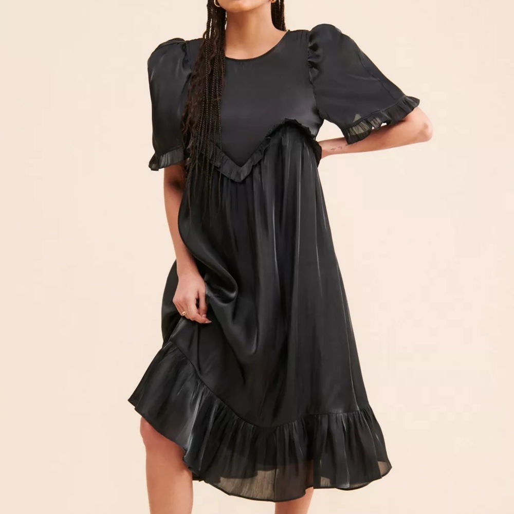 Sister Jane Black Midi Dress